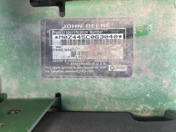 Image of John Deere Z445 equipment image 2