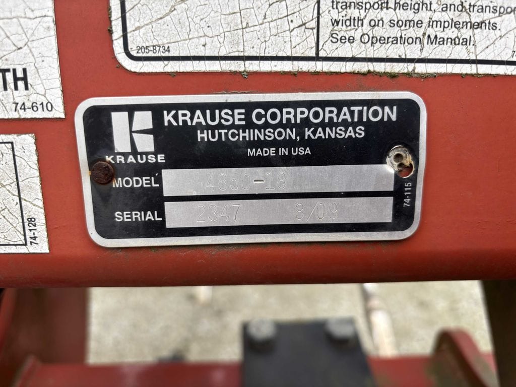 2009 Krause 4850-18 Equipment Image0