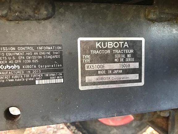 Image of Kubota MX5100 equipment image 3