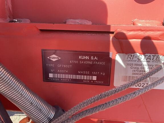 Image of Kuhn GF7802T equipment image 2