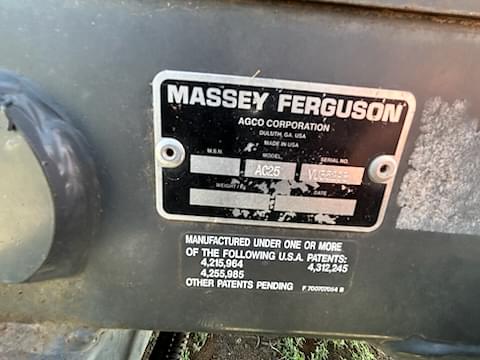 Image of Massey Ferguson AC25 equipment image 3