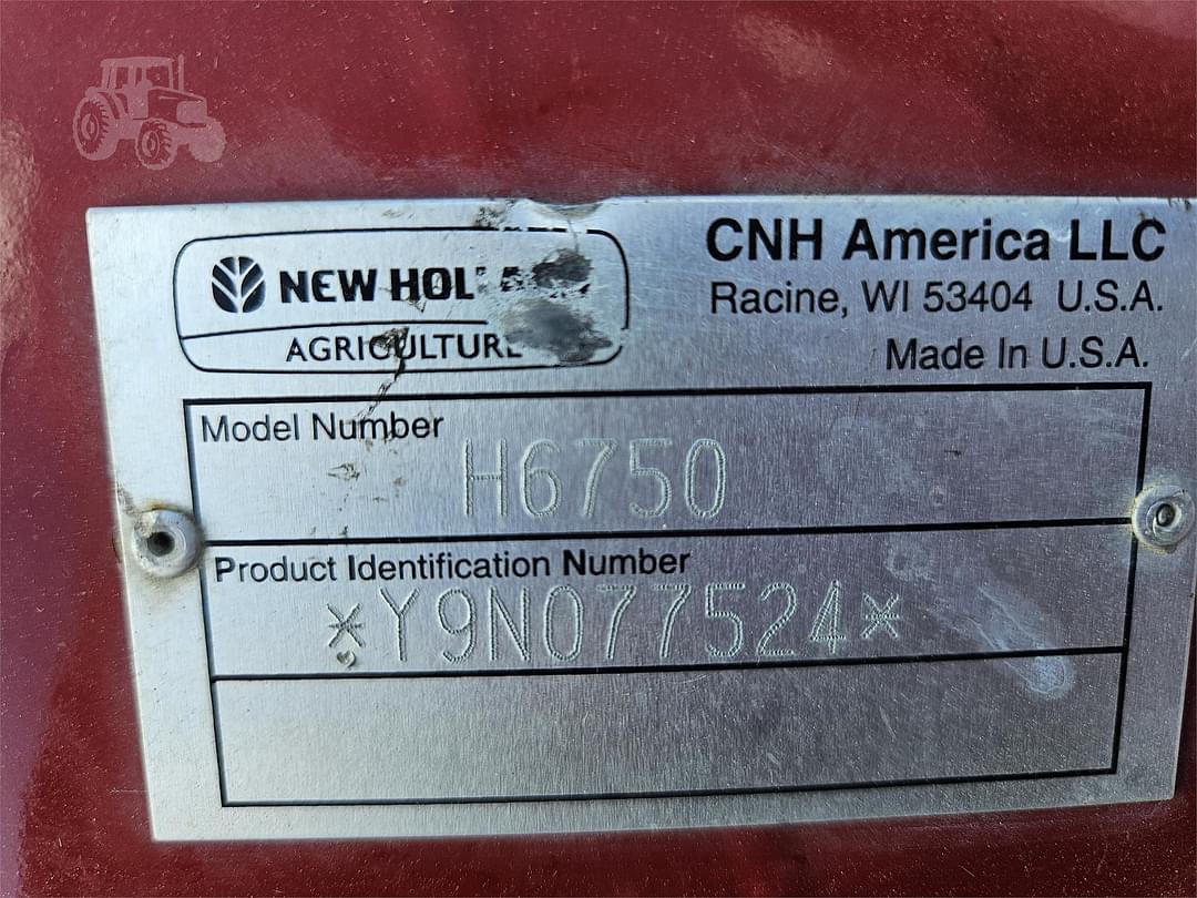 Image of New Holland H6750 Image 1