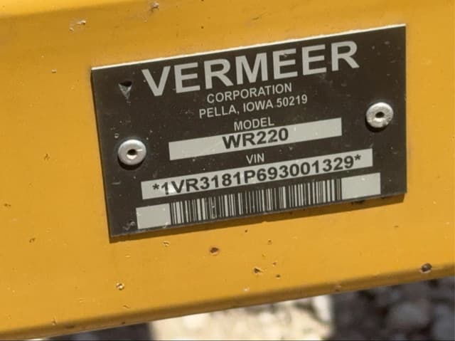Image of Vermeer WR220 equipment image 1