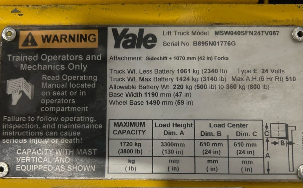Image of Yale MSW040SF Image 1
