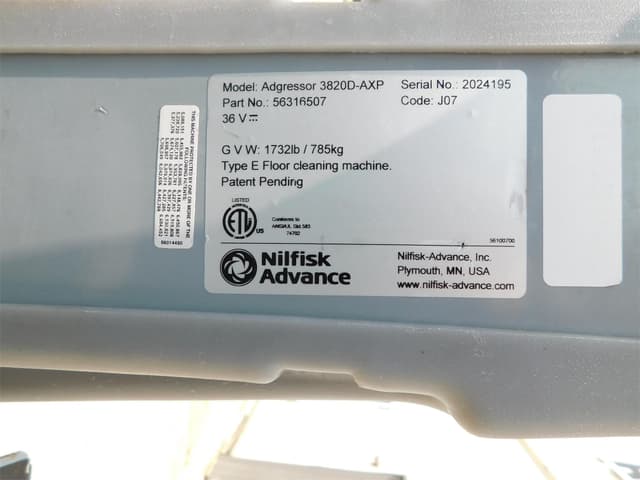 Image of Advance Adgressor 3820 equipment image 1