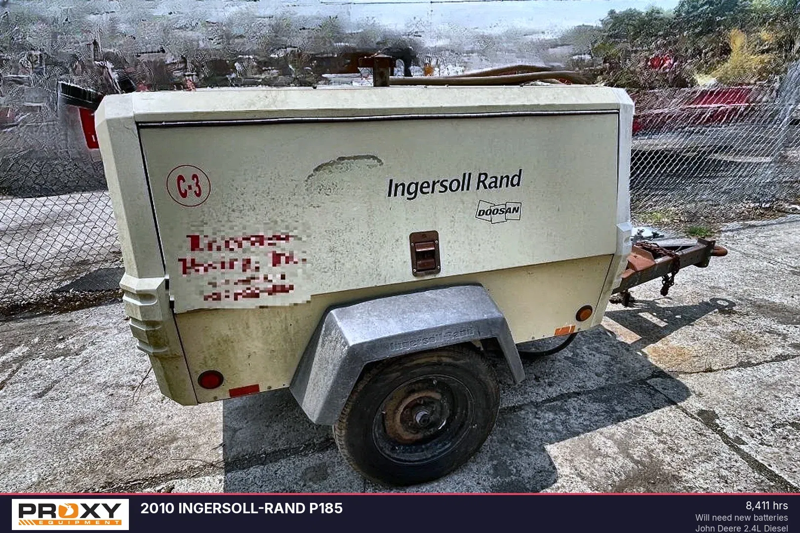 2010 Ingersoll Rand P185 Equipment Image0