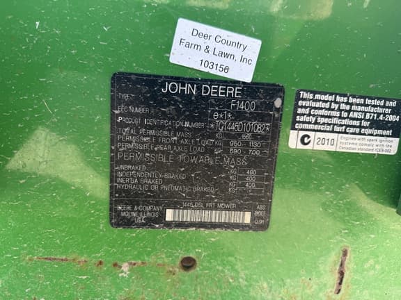 Image of John Deere 1445 equipment image 4