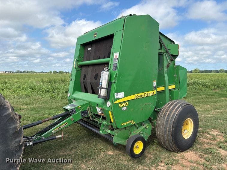 2010 John Deere 568 Mega Wide Plus Equipment Image0