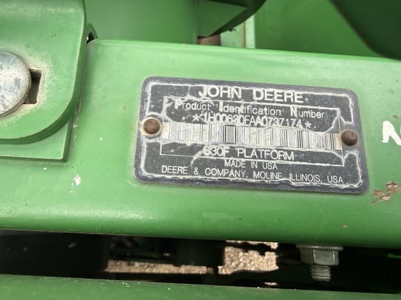 Image of John Deere 630F Image 1