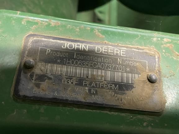 Image of John Deere 635F equipment image 3