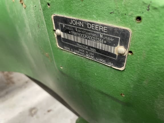 Image of John Deere 7830 equipment image 4