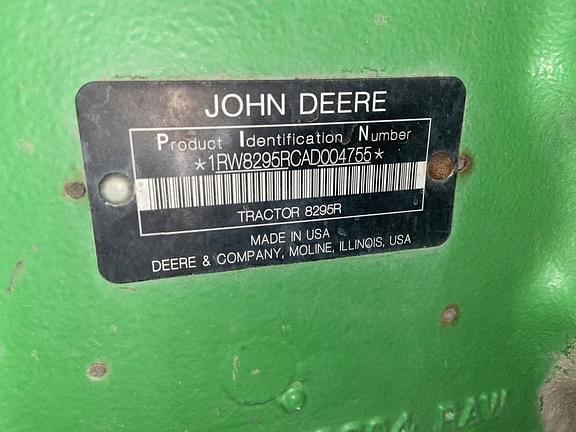 Image of John Deere 8295R equipment image 2