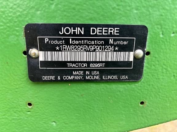 Image of John Deere 8295RT equipment image 2