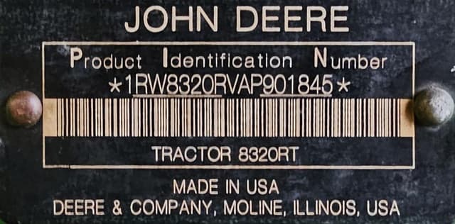 Image of John Deere 8320RT equipment image 3