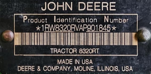 Image of John Deere 8320RT equipment image 3