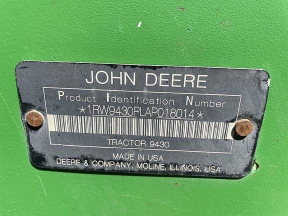 Image of John Deere 9430 equipment image 4