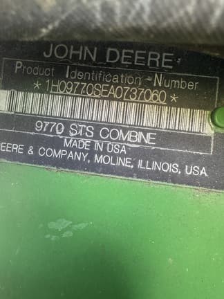 Image of John Deere 9770 STS equipment image 1