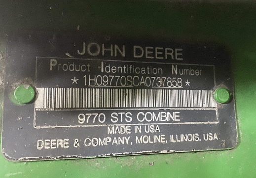 Main image John Deere 9770 STS 12
