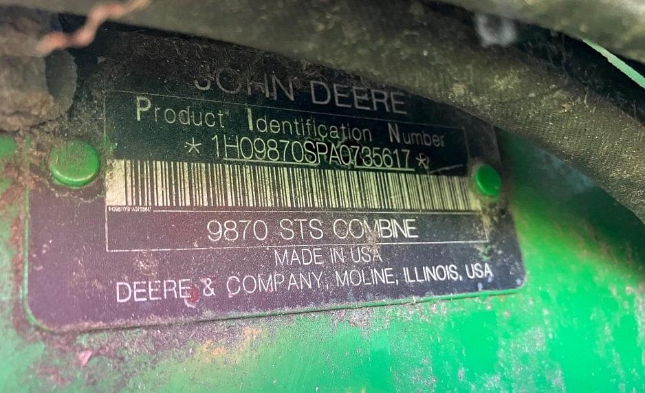 Image of John Deere 9870 STS Image 1