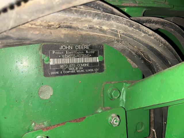 Image of John Deere 9870 STS equipment image 1