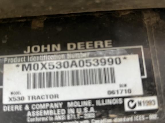 Image of John Deere X530 equipment image 4