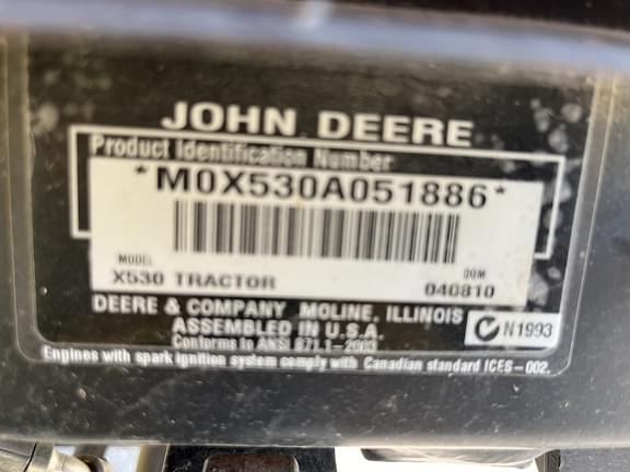 Image of John Deere X530 equipment image 1