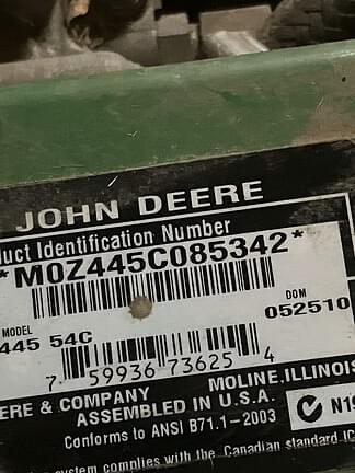 Image of John Deere Z445 equipment image 3