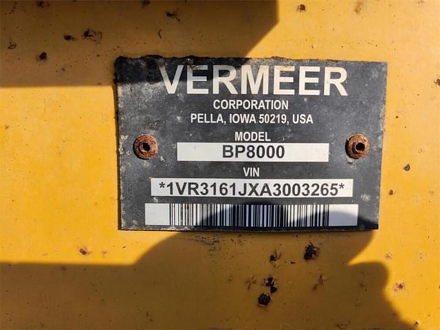 Image of Vermeer BP8000 equipment image 4