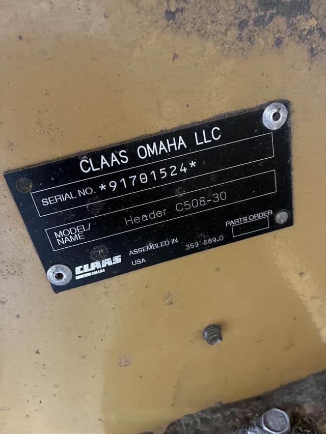 Image of CLAAS C508-30 equipment image 2