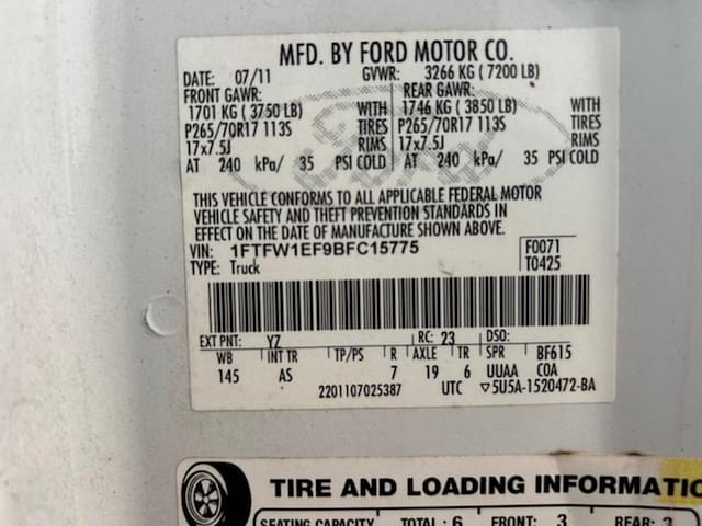 Image of Ford F-150 equipment image 4