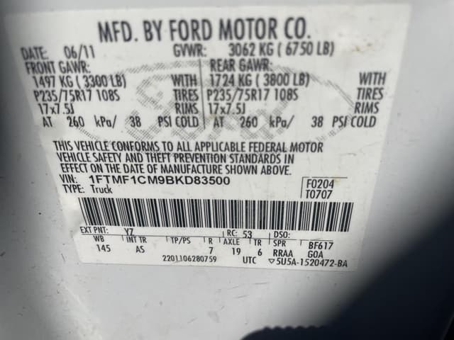 Image of Ford F-150 equipment image 3