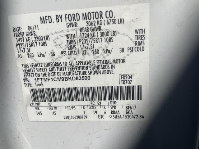 Image of Ford F-150 equipment image 2