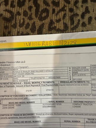 Image of John Deere 1026R equipment image 2