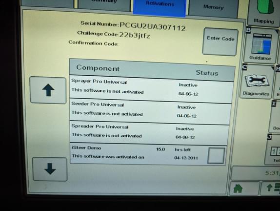Image of John Deere GreenStar 2630 Image 0