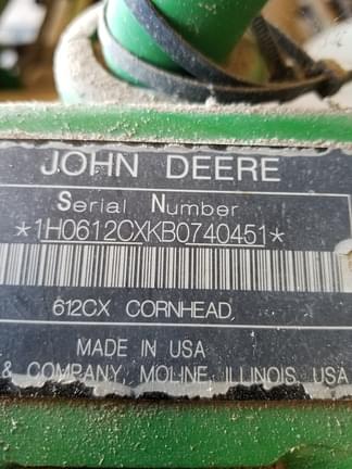 Image of John Deere 612C equipment image 4