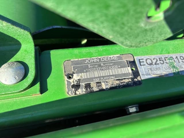Image of John Deere 630F equipment image 1