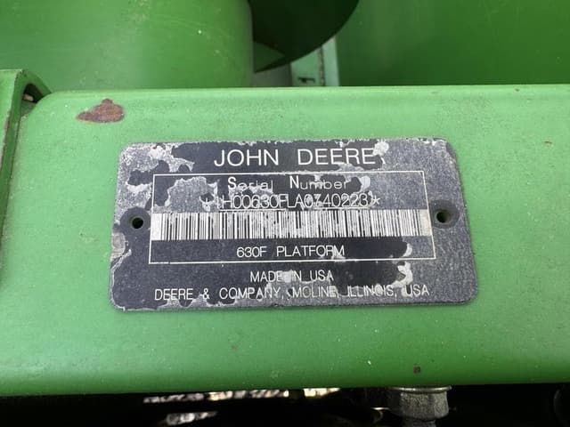 Image of John Deere 630F equipment image 2