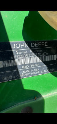 Image of John Deere 635D equipment image 4