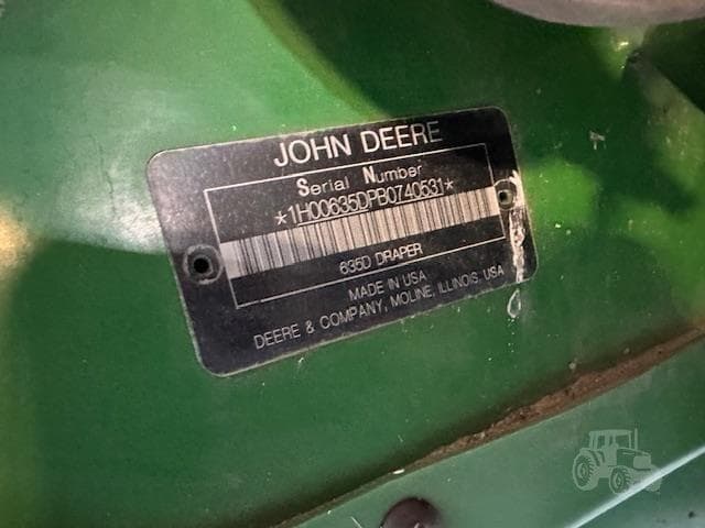 Image of John Deere 635D equipment image 1