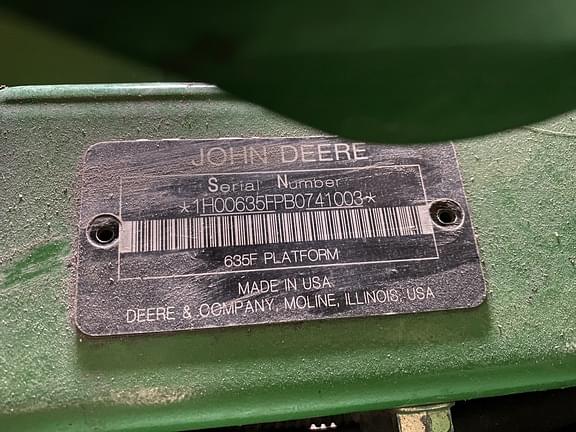 Image of John Deere 635F equipment image 2