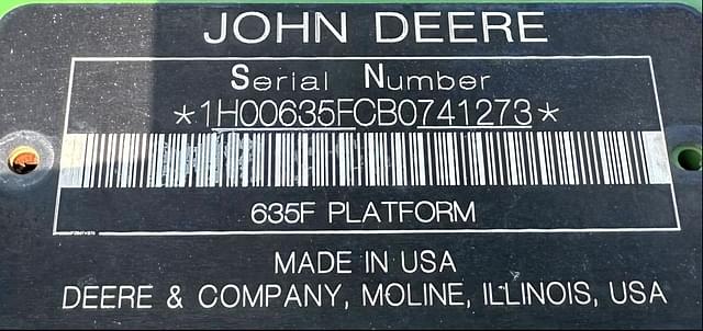 Image of John Deere 635F equipment image 2