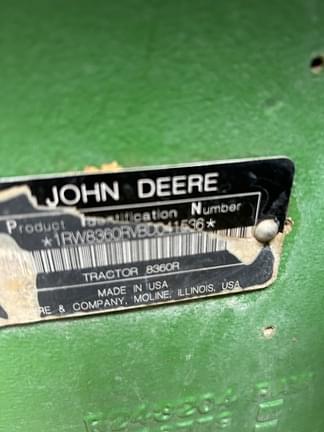 Image of John Deere 8360R equipment image 1