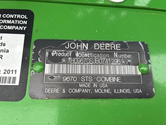 Image of John Deere 9670 STS equipment image 1