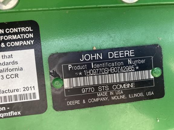 Image of John Deere 9770 STS Primary image