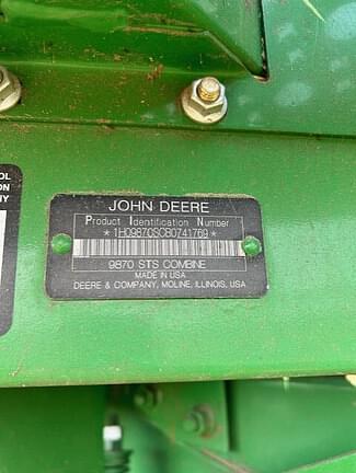 Image of John Deere 9870 STS equipment image 1