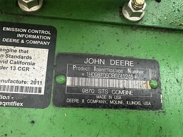 Image of John Deere 9870 STS equipment image 1