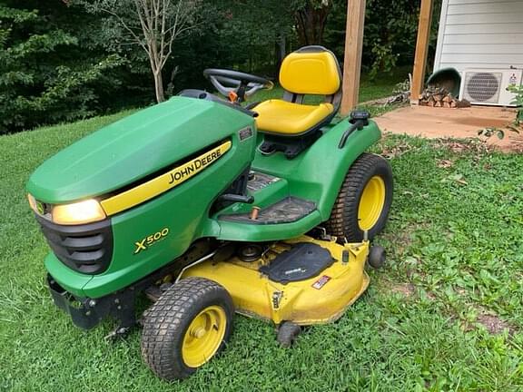 John deere x500 discount mower