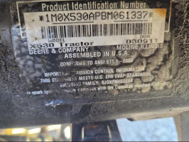 Image of John Deere X530 equipment image 2