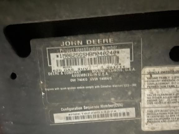 Image of John Deere XUV 625i equipment image 4