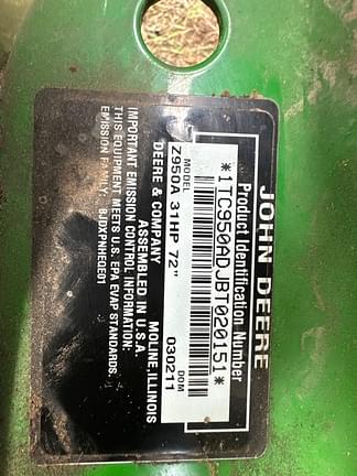 Image of John Deere Z950A equipment image 4